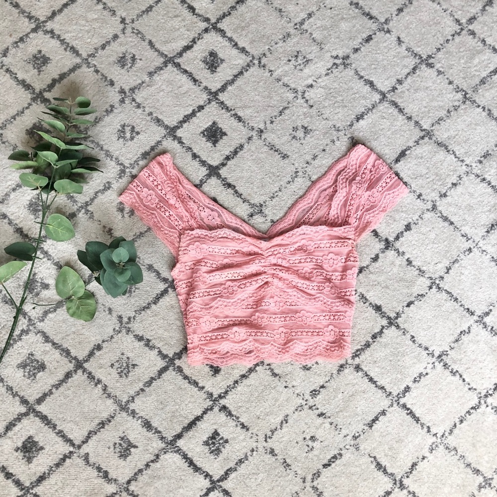 Lace crop top